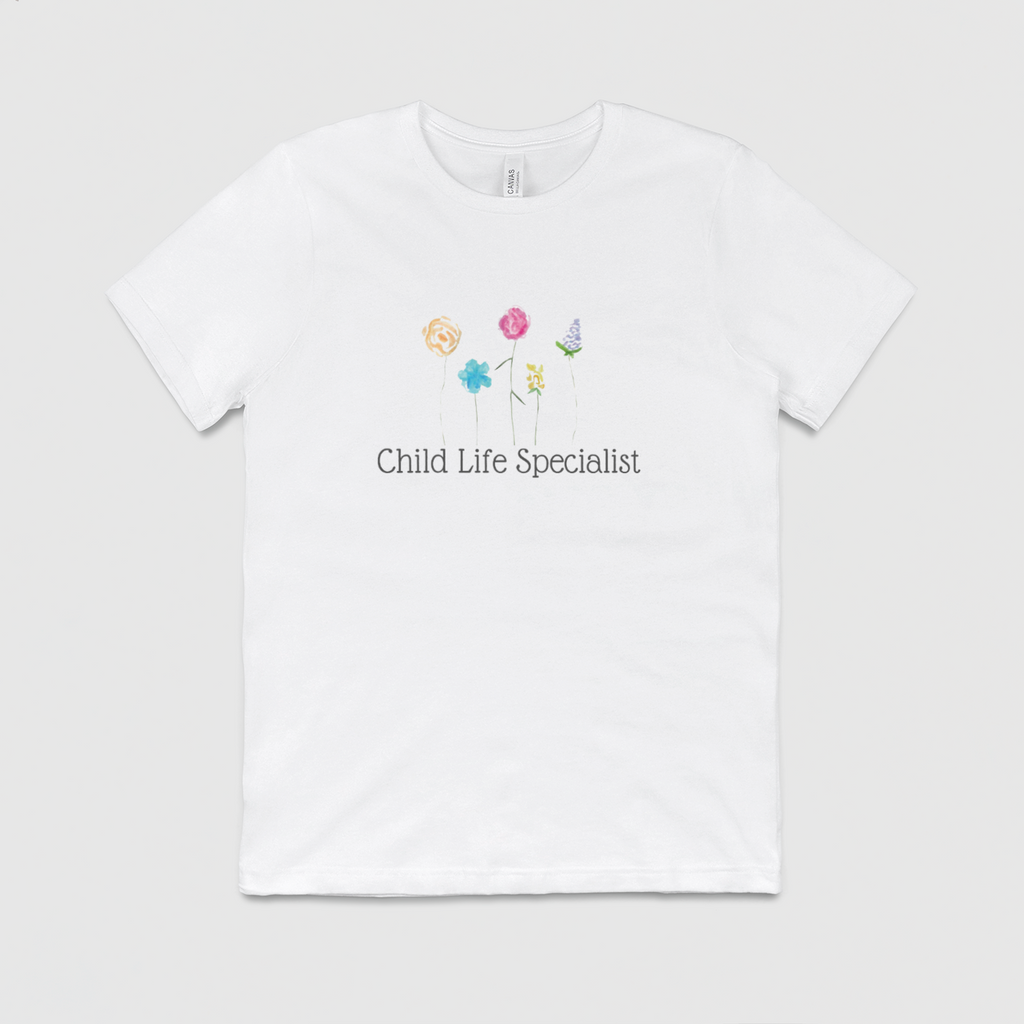 Floral Child Life Specialist T-shirt