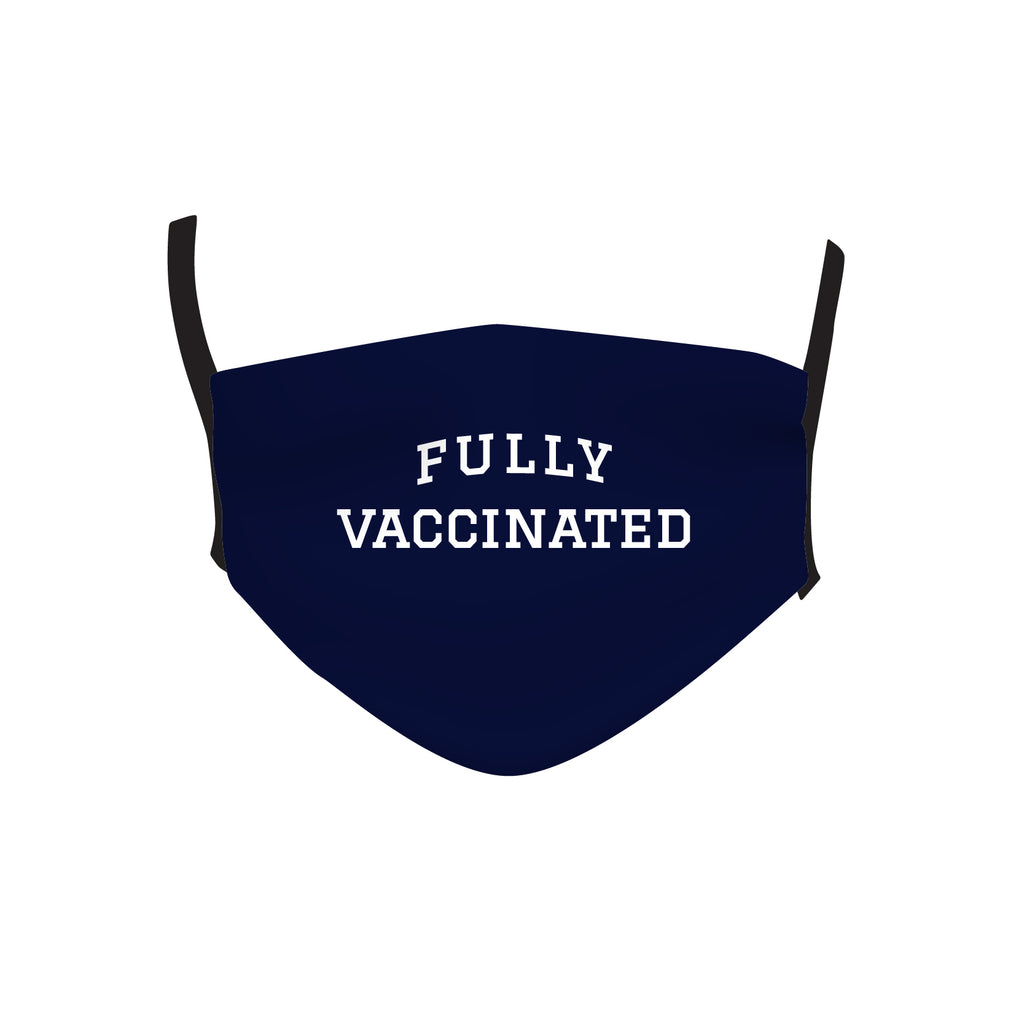 FULLY VACCINATED NAVY MASK