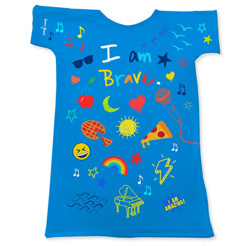 Be Brave Doodle Gown