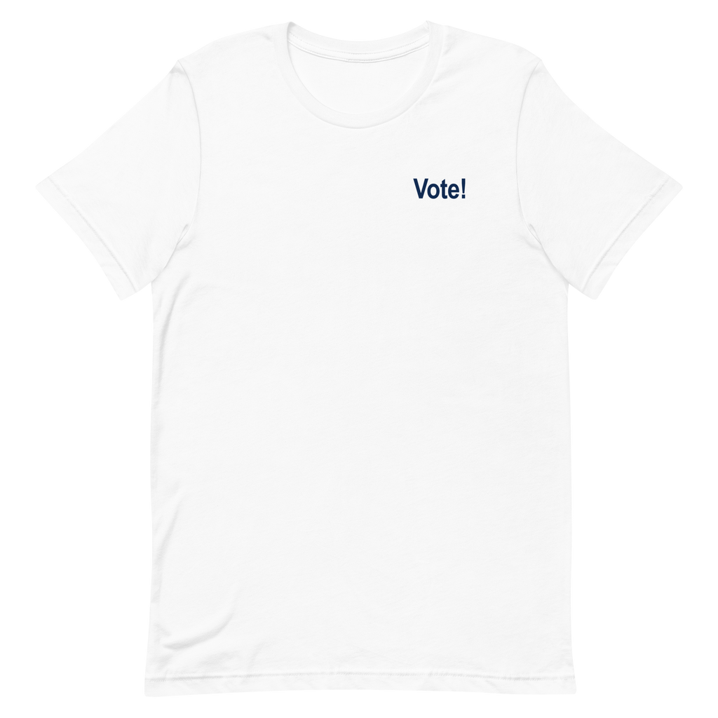 Vote w/Rosie the Uterus Unisex t-shirt