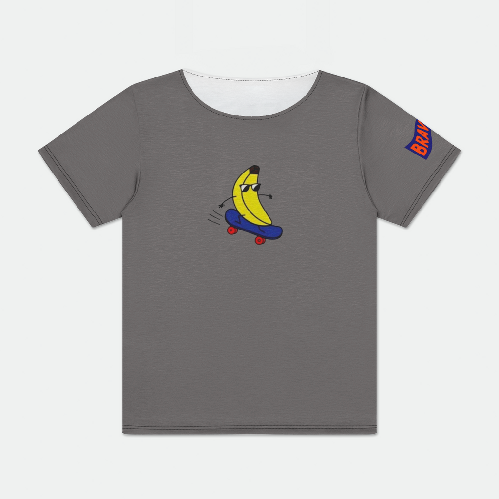 Banana Skaterboarder Snap Tee