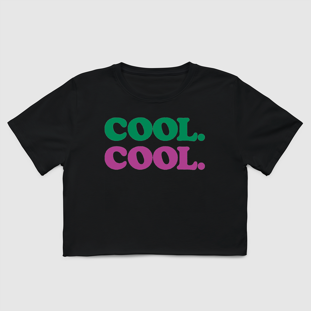 COOL COOL Womens Crop Tee