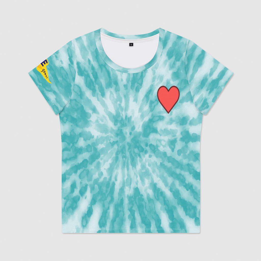 Heart Relaxed Fit Scoop Neck Tee