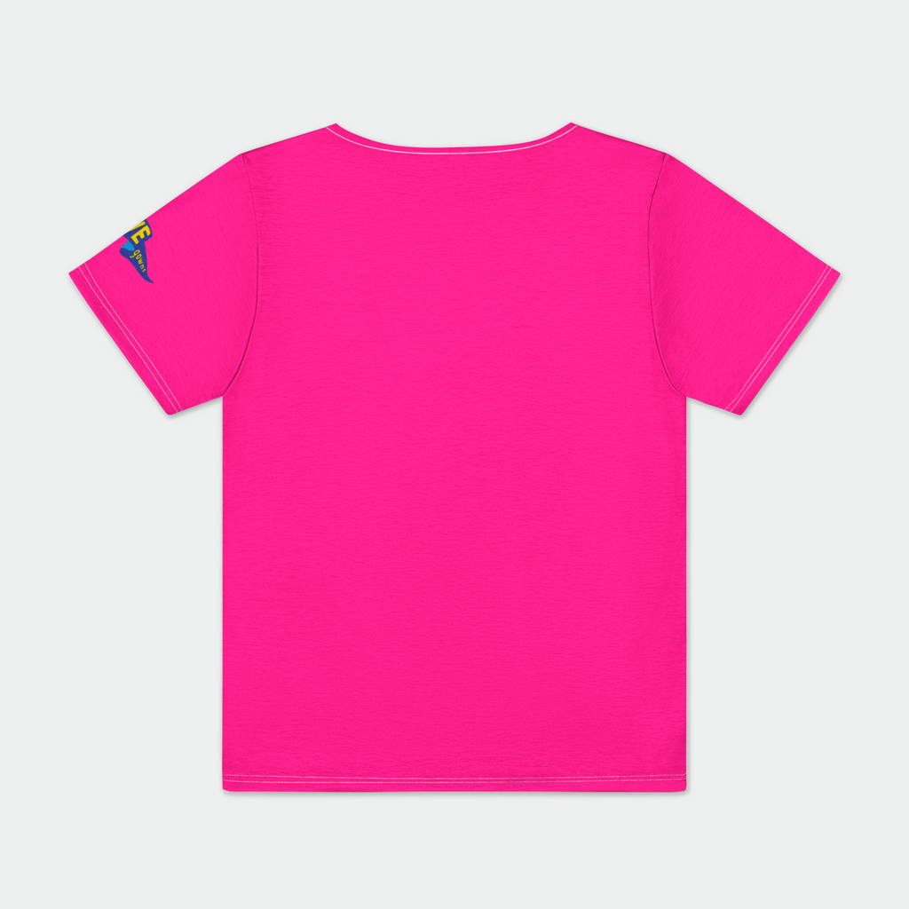 Neon Pink Snap Tee