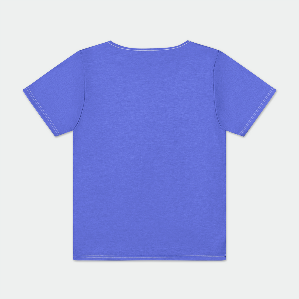 Purple Camp Snap Tee