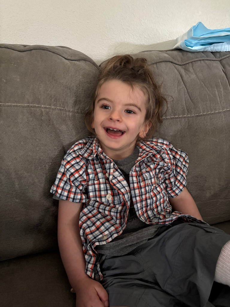 Sponsor A Brave Gown For Two-Year-Old Benji The Brave w/Multiple Birth Defects