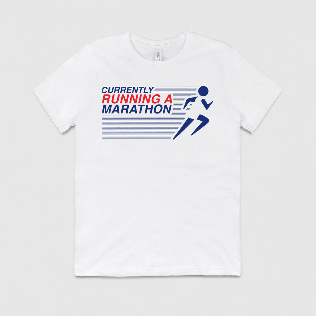 Currently Running A Marathon Unisex t-shirt