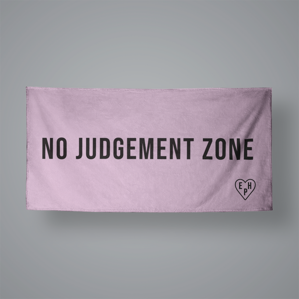 EHP No Judgement Zone Beach Towel 