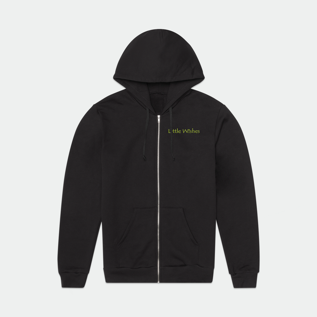 Little Wishes Lime Logo Unisex Zip Hoodie