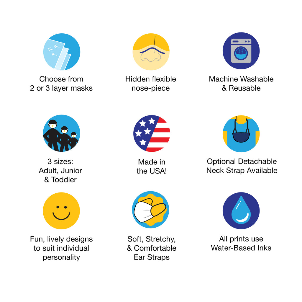 3 LAYER BACK TO SCHOOL MASKS