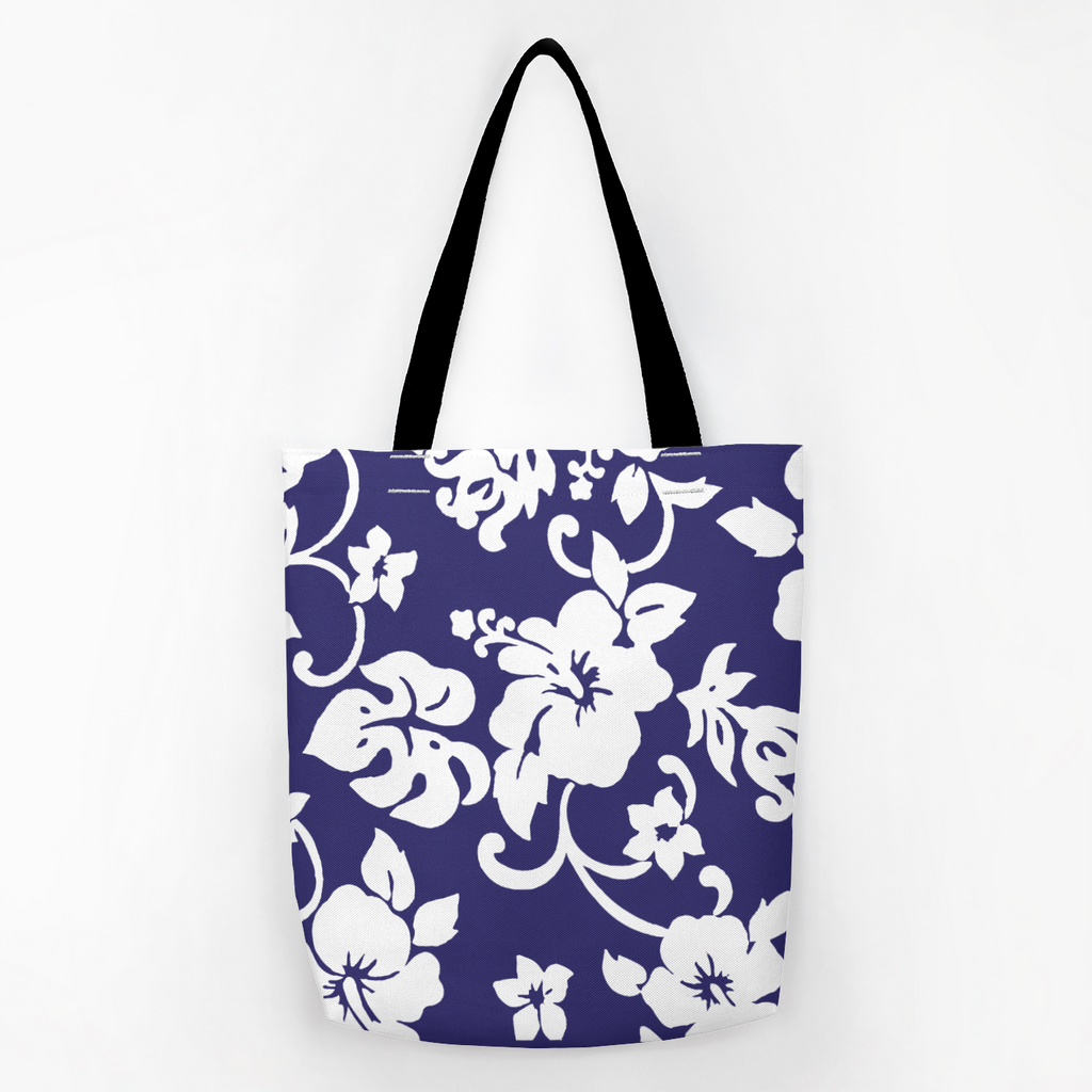 BLUE HAWAIIAN TOTE BAG