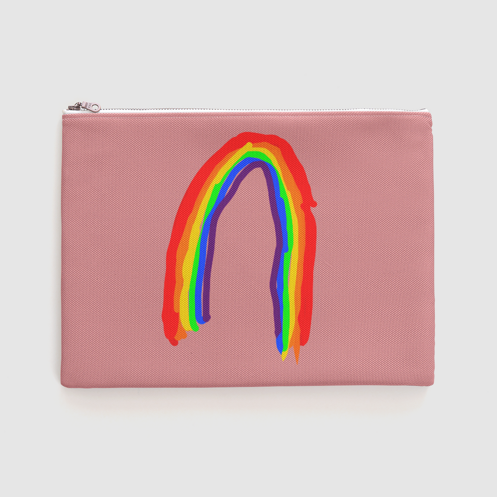 Charlie's Rainbow Zipper Pouch