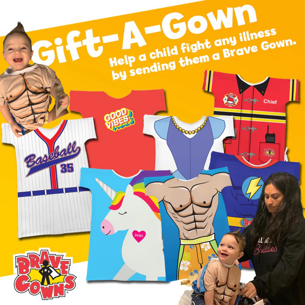 Spread Brave Gowns to Children's Hospitals w/Ace the "SUPERHEARO"