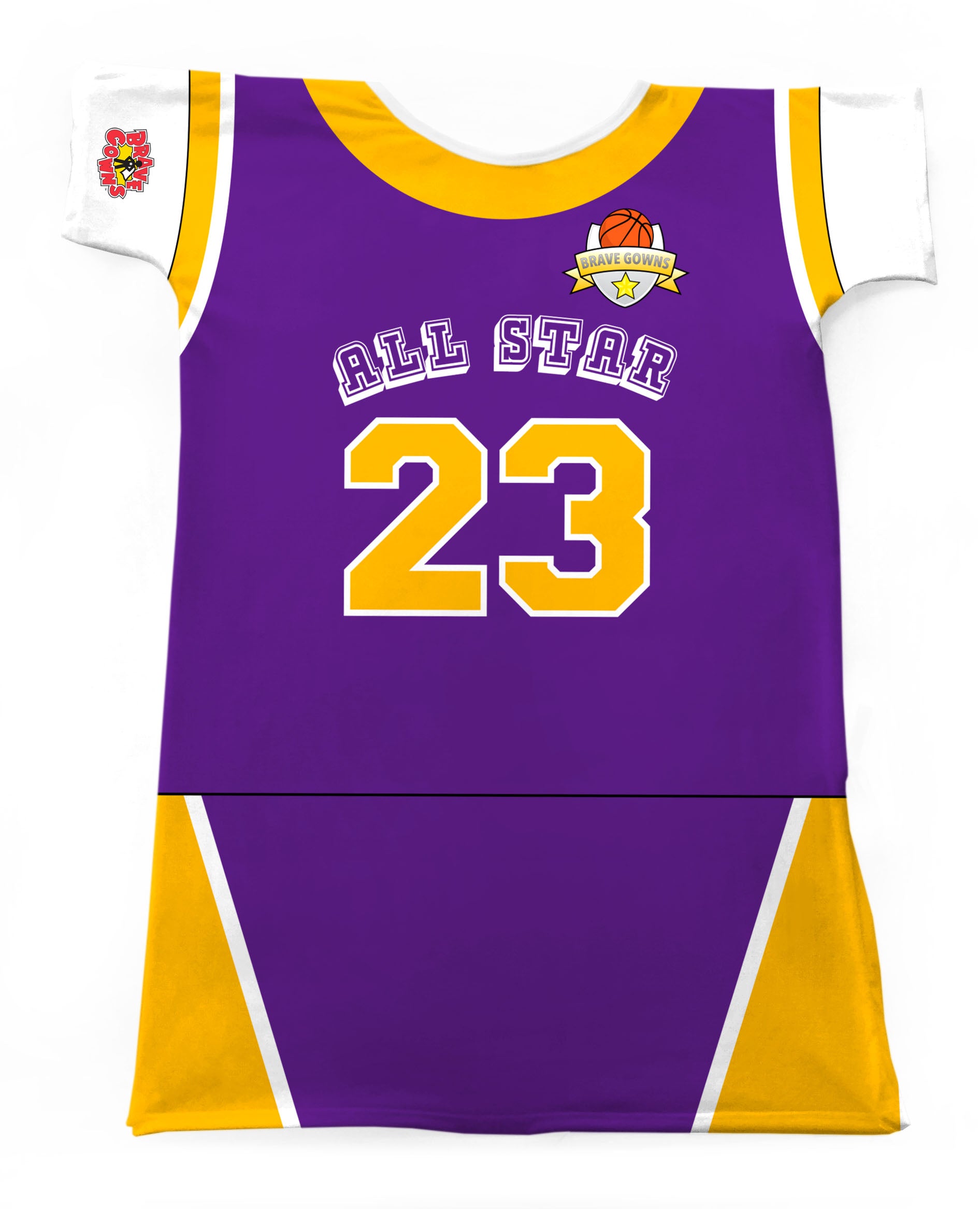 Custom Team Basketball Gold Jersey Purple