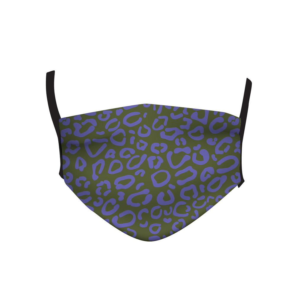 PINE & PERIWINKLE LEOPARD MASK