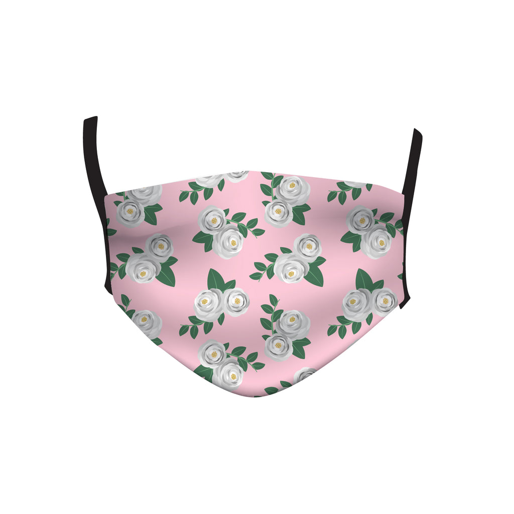 PINK FLORAL MASK