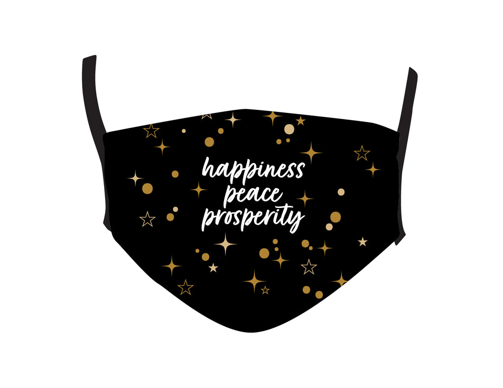 HAPPINESS, PEACE & PROSPERITY MASK