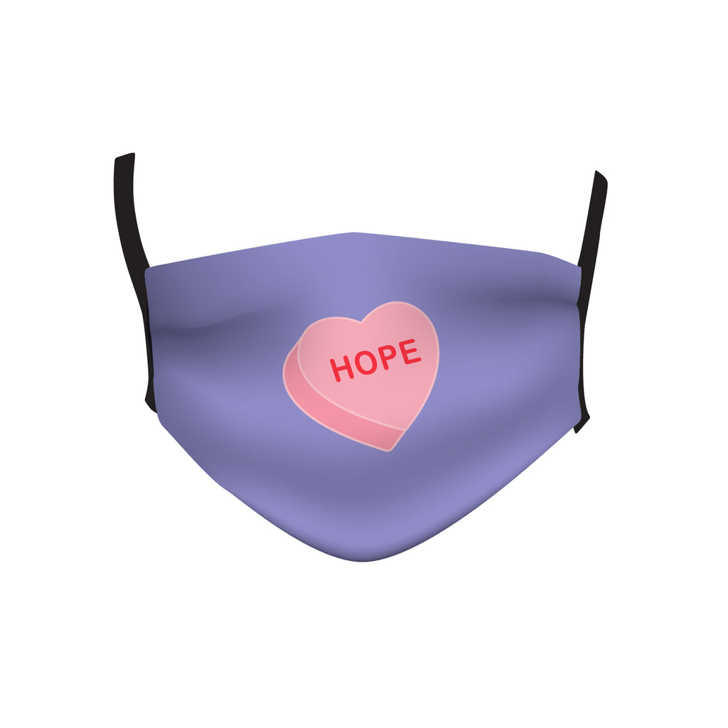CONVERSATION HEART HOPE MASK