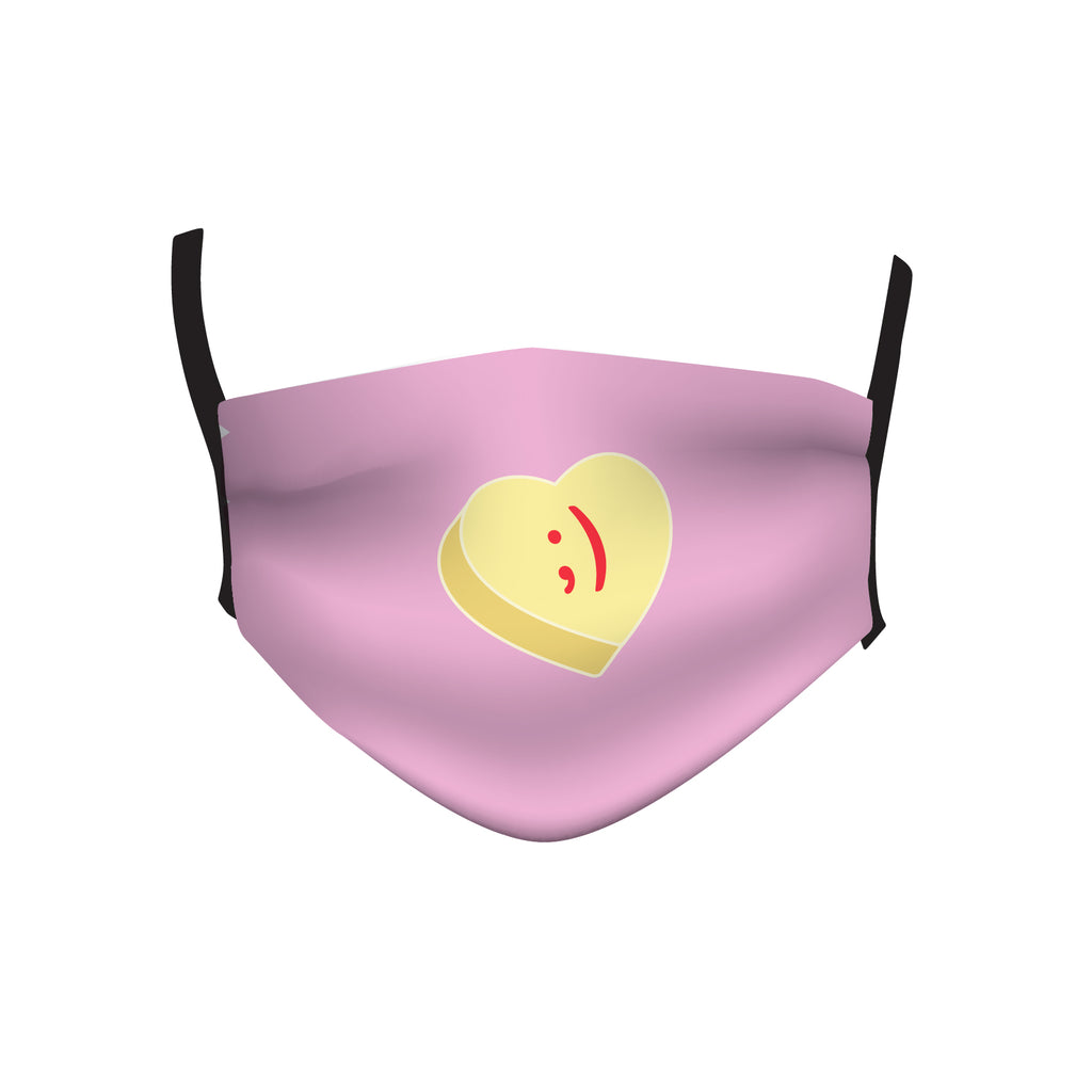 CONVERSATION HEART WINK MASK