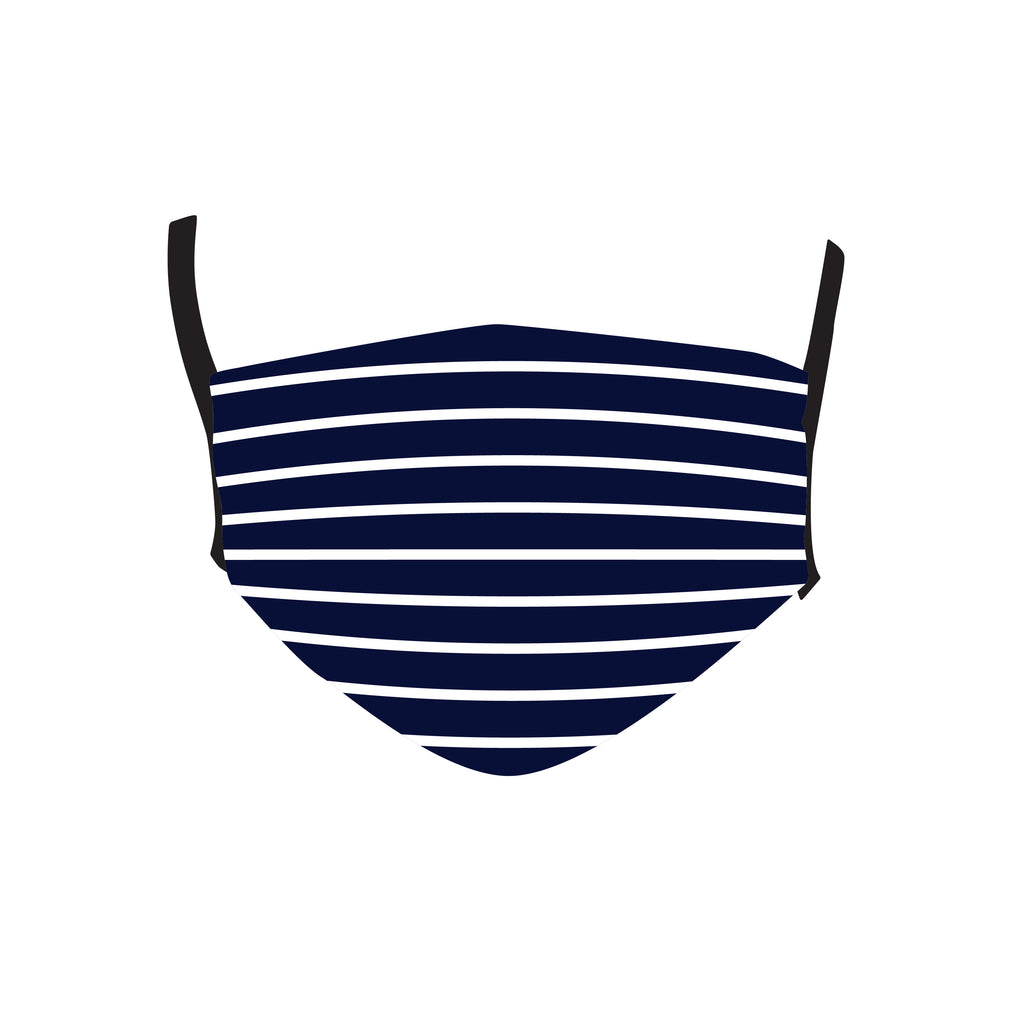NAVY STRIPED MASK