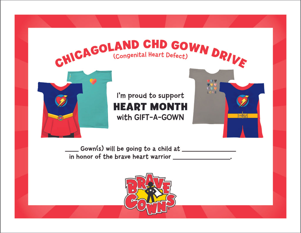 2nd Annual CHICAGOLAND "CHD" Brave Gown Drive