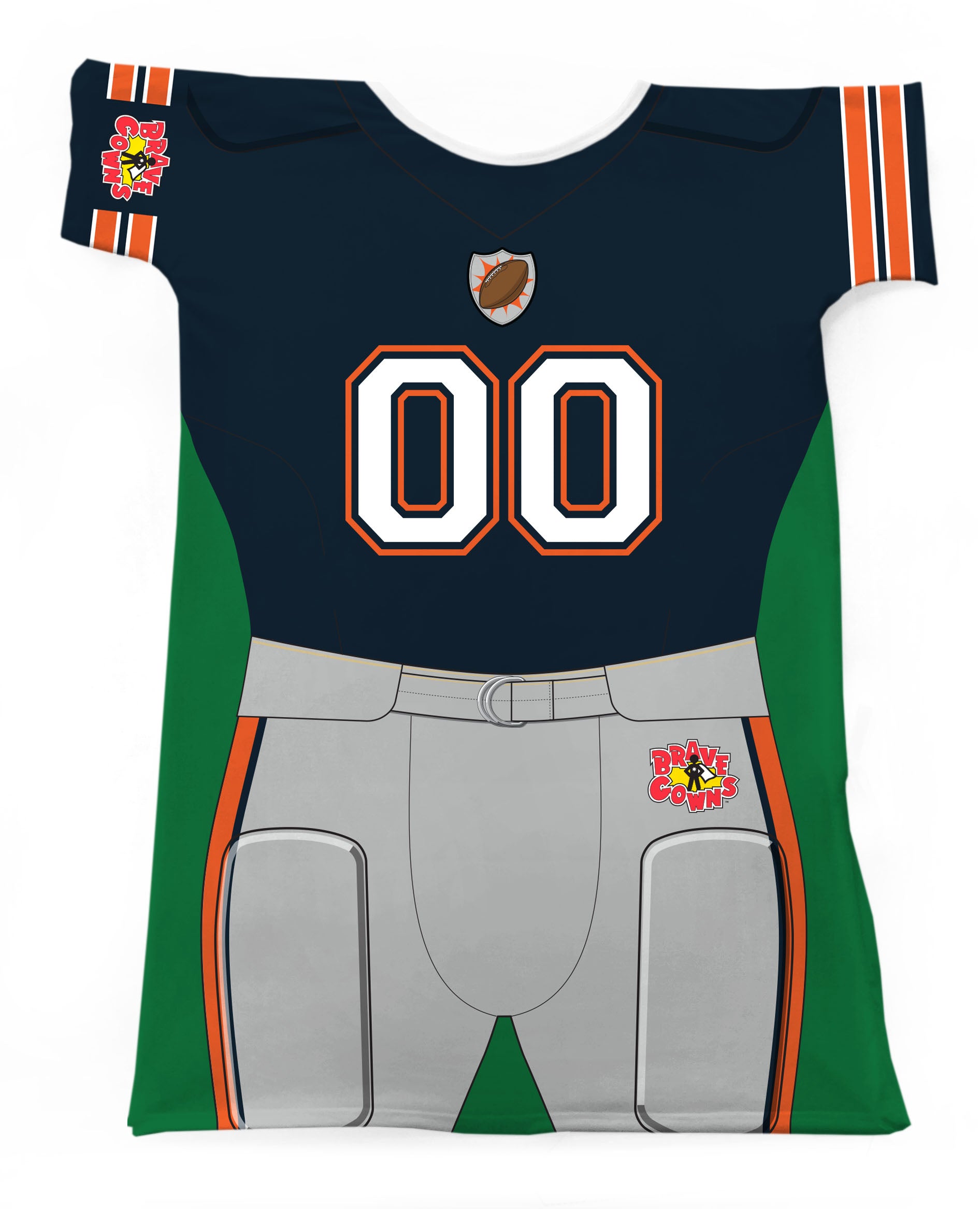 CUSTOM FOOTBALL PLAYER ANY COLOR – Brave Gowns