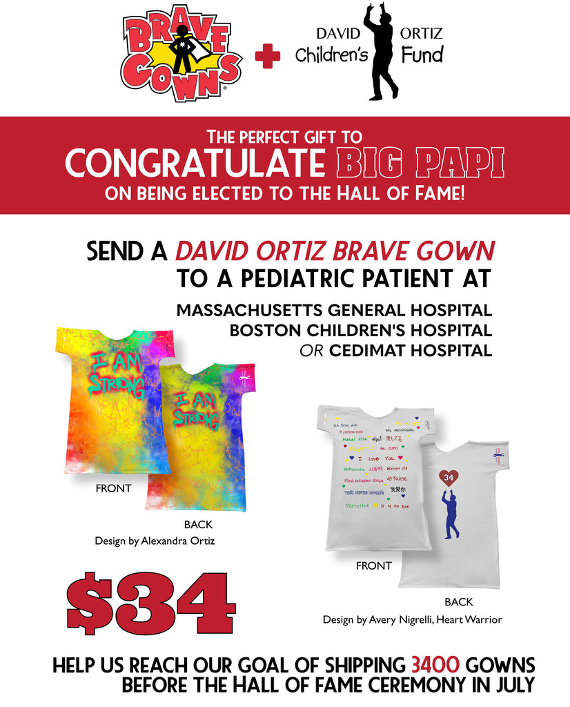 Gift A Big Papi Brave Gown To Pediatric Patients