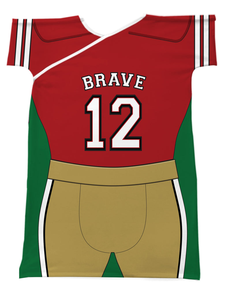 FOOTBALL PLAYER RED & GOLD