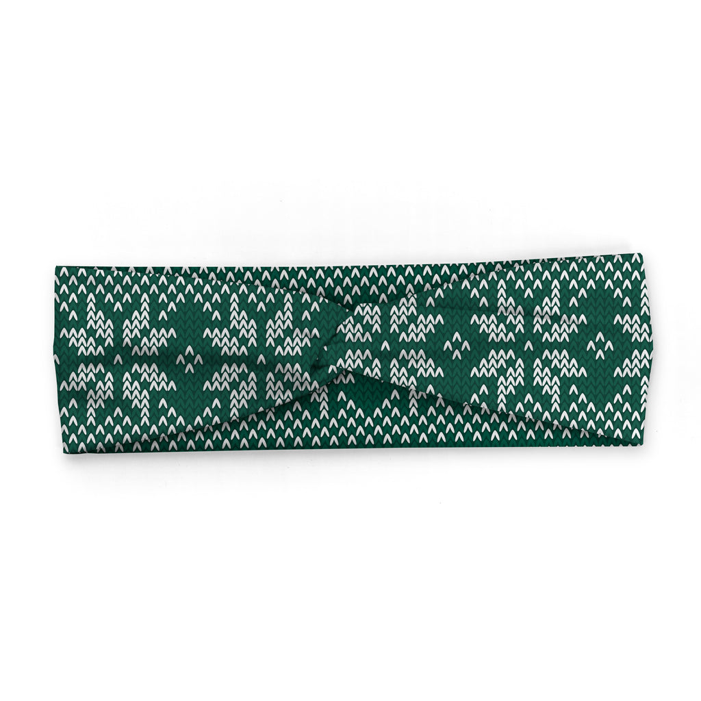 GREEN FAIRISLE SWEATER HEADBAND