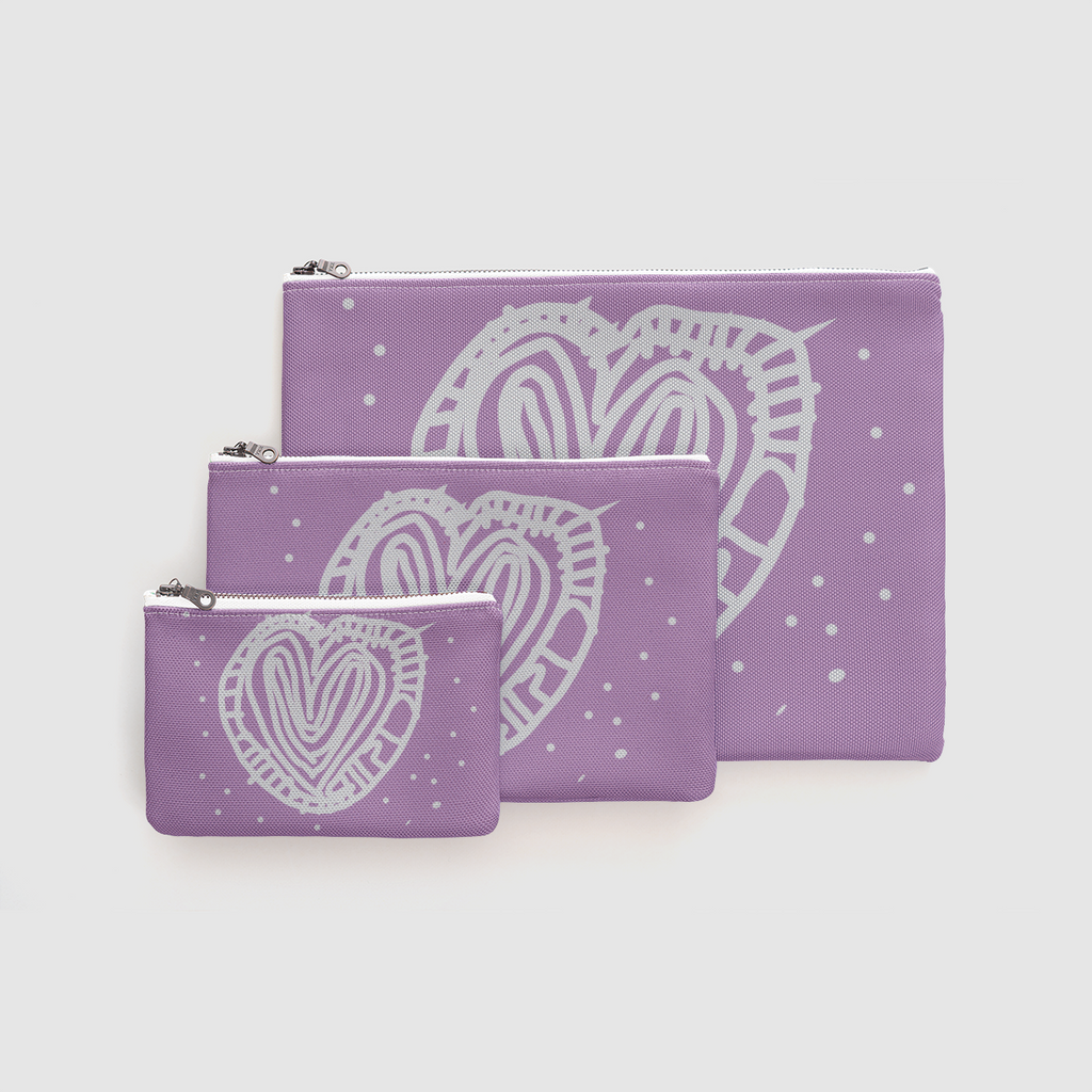 Charlie's Heart Zipper Pouch