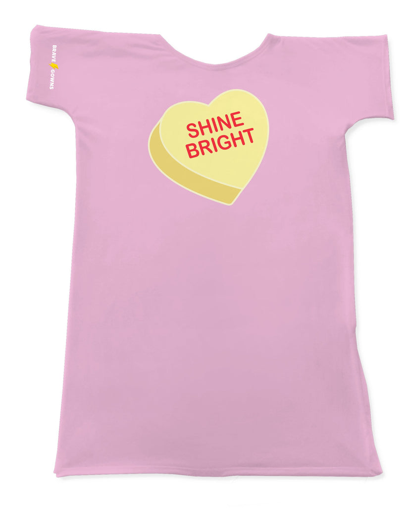 CONVERSATION HEART DOLL GOWN- SHINE BRIGHT