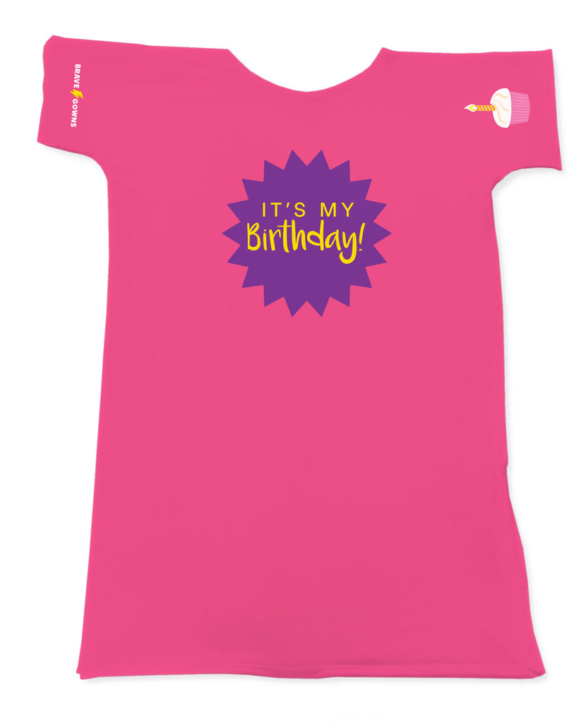 BIRTHDAY BRAVE GOWN PINK CUPCAKE