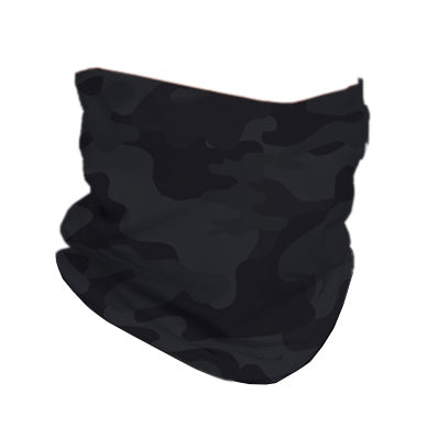 BLACK CAMO NECK GAITER