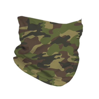 GREEN CAMO NECK GAITER