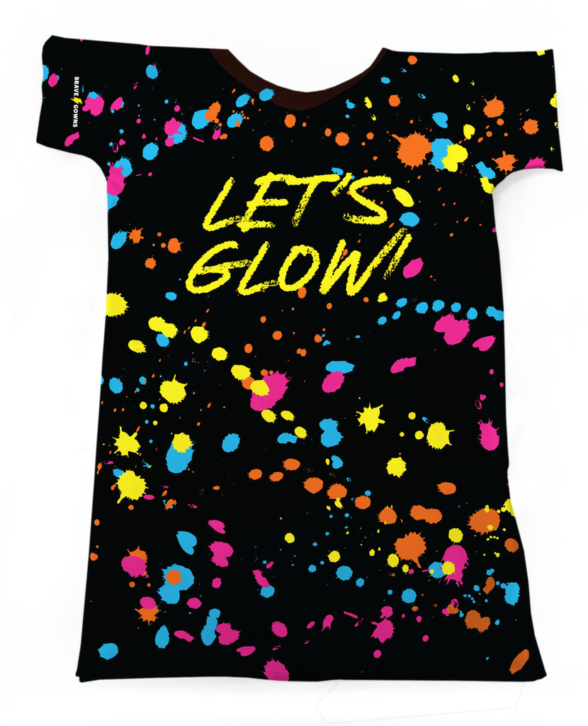 NEON LET'S GLOW GOWN