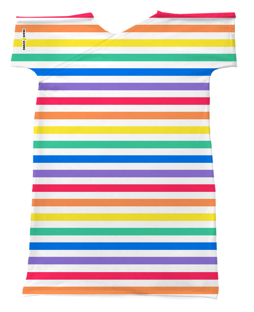 RAINBOW STRIPE GOWN