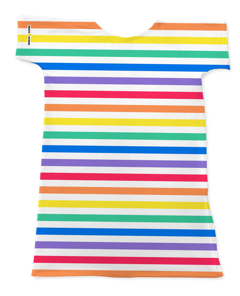 RAINBOW STRIPE GOWN