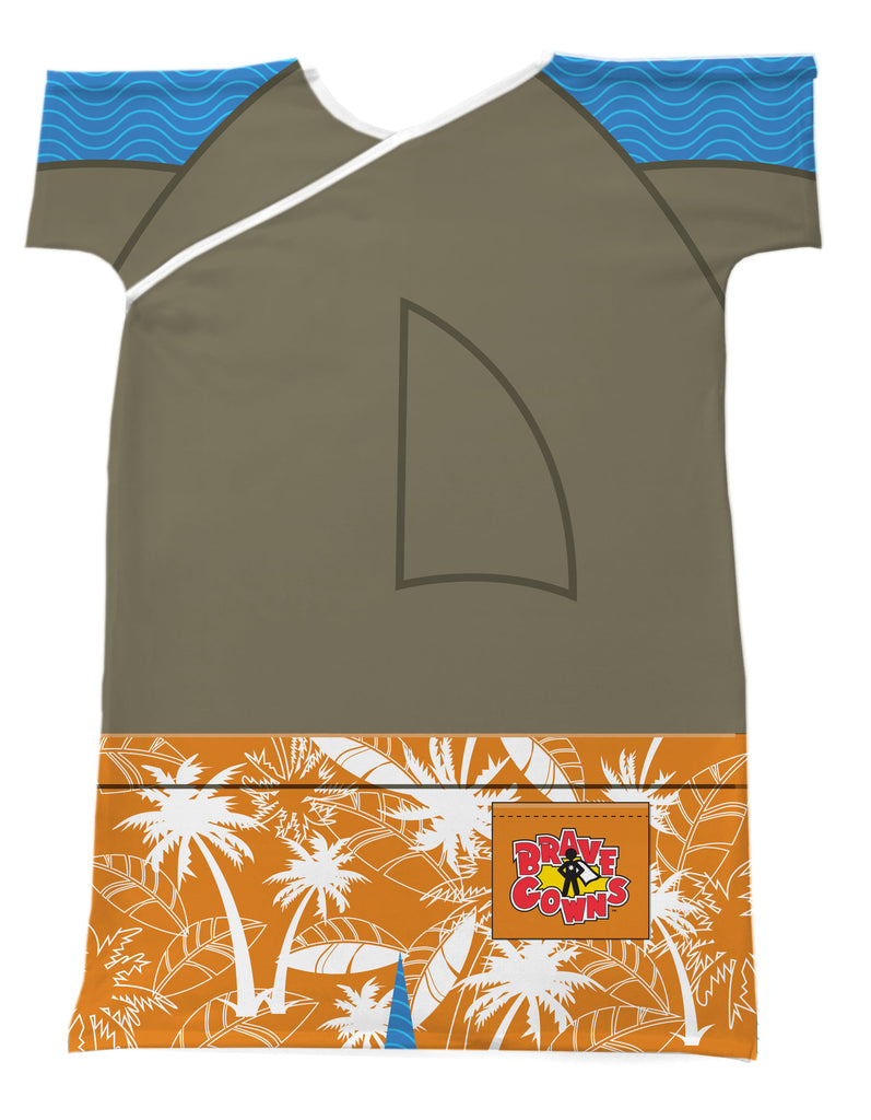 SURFING SHARK BRAVE GOWN
