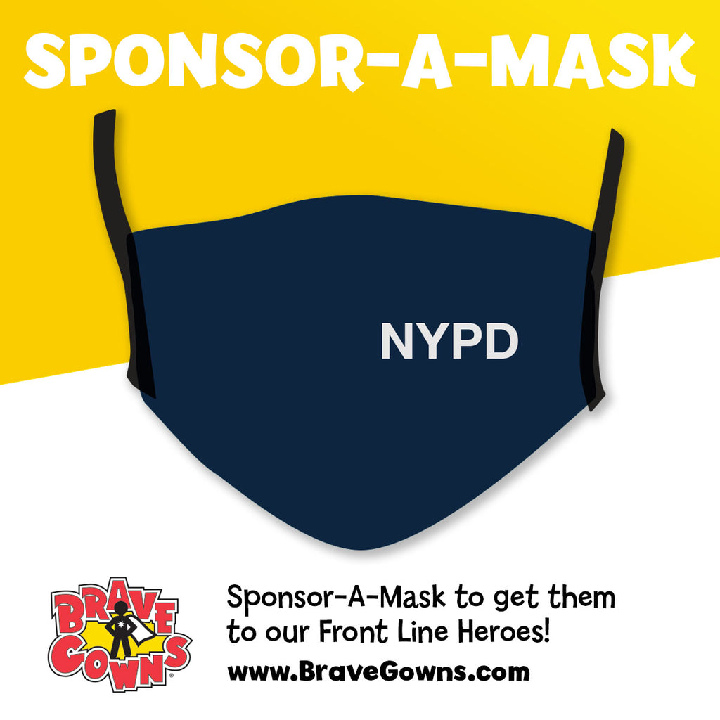 SPONSOR A MASK FOR NYPD & NYFD FIRST RESPONDERS