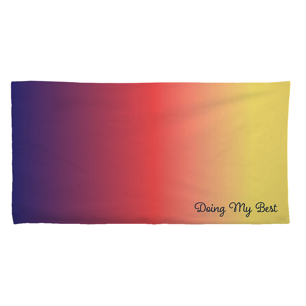 Doing My Best Sunset Beach Towel 