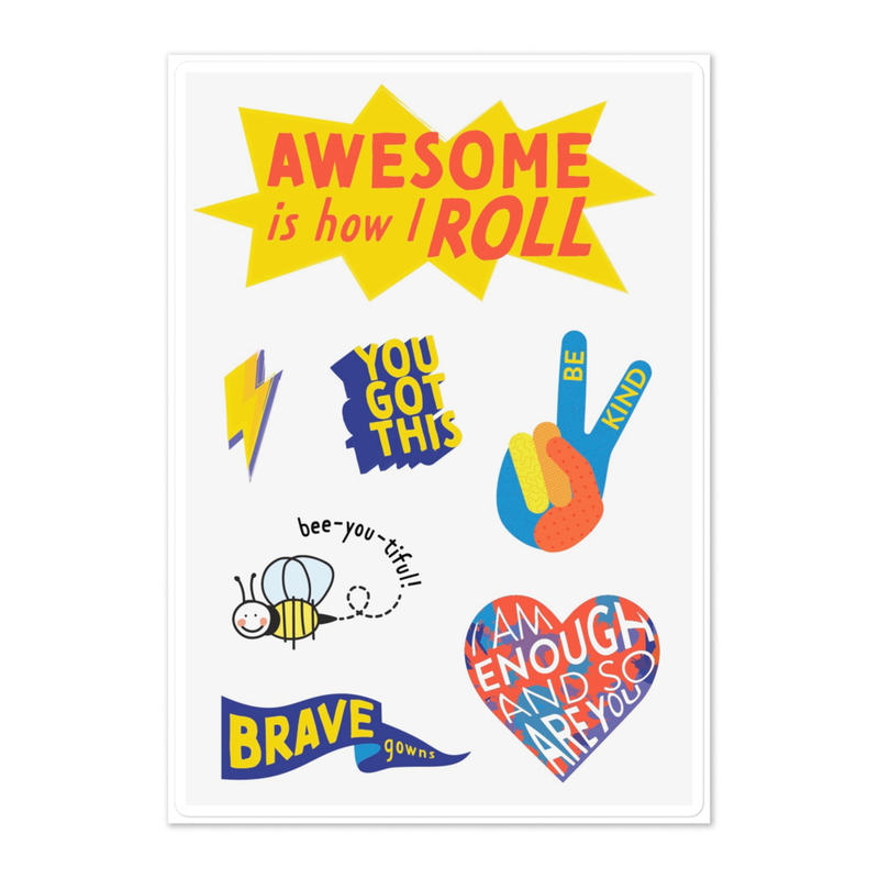 Brave Gowns Sticker Sheet