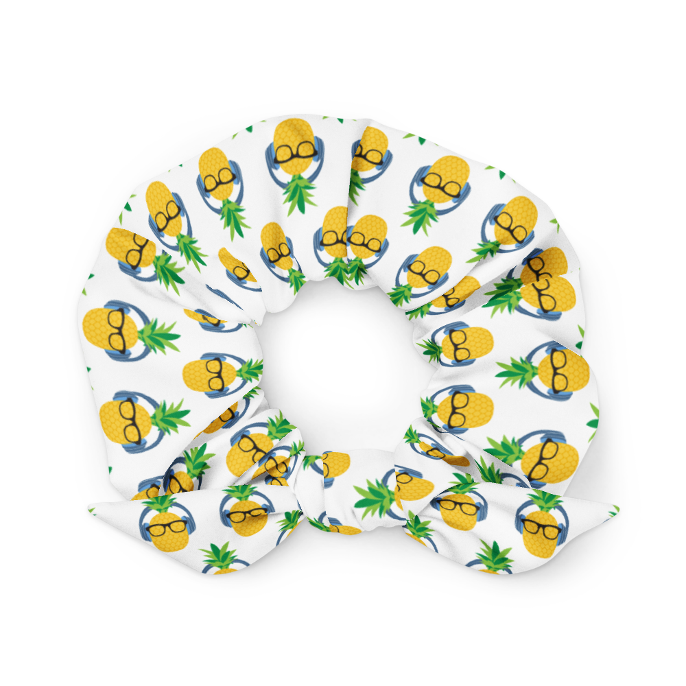 White Pineapple Scrunchie