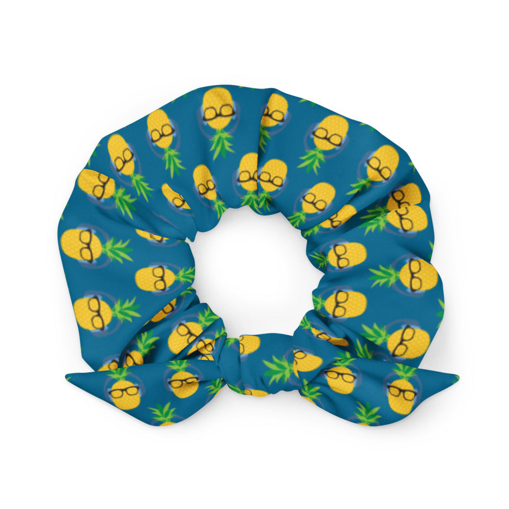 Blue Pineapple Scrunchie