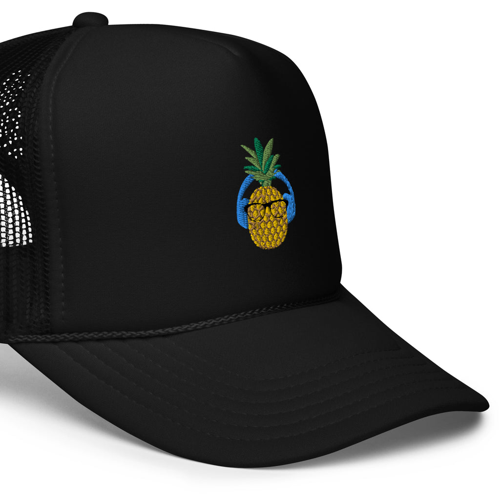 Psych Pineapple Foam trucker hat