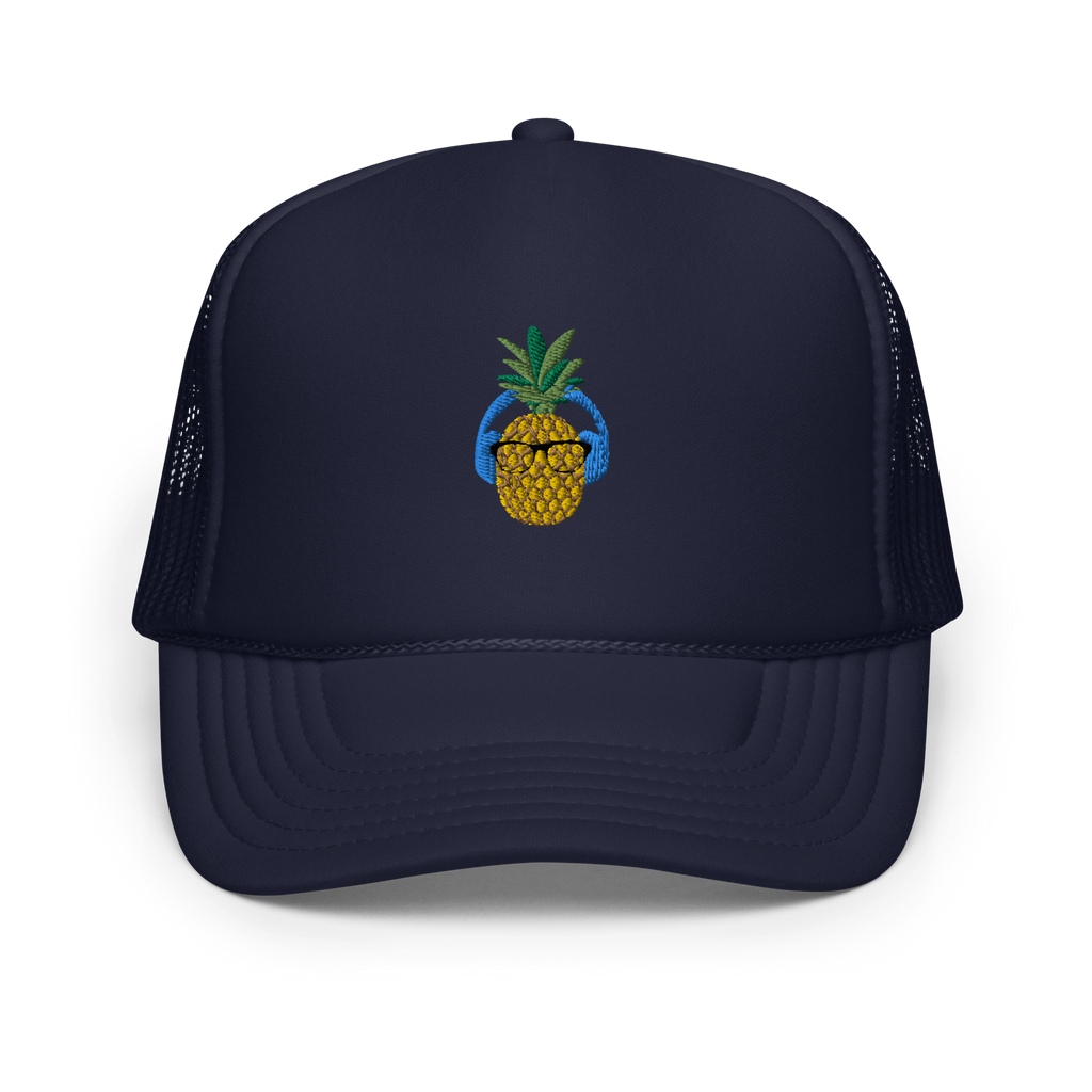 Psych Pineapple Foam trucker hat