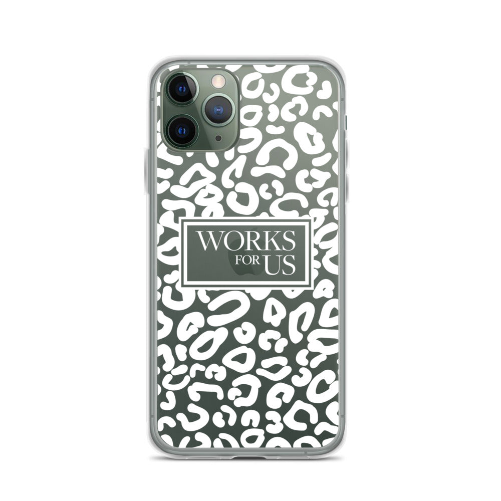 White Leopard iPhone Case