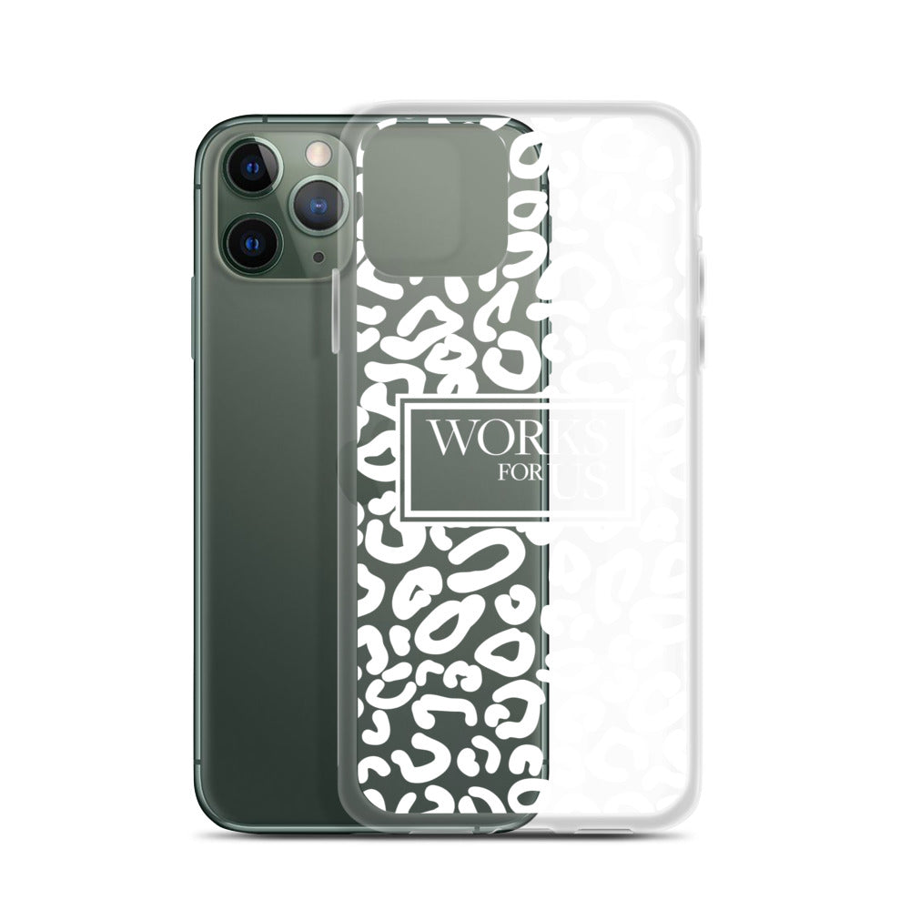 White Leopard iPhone Case