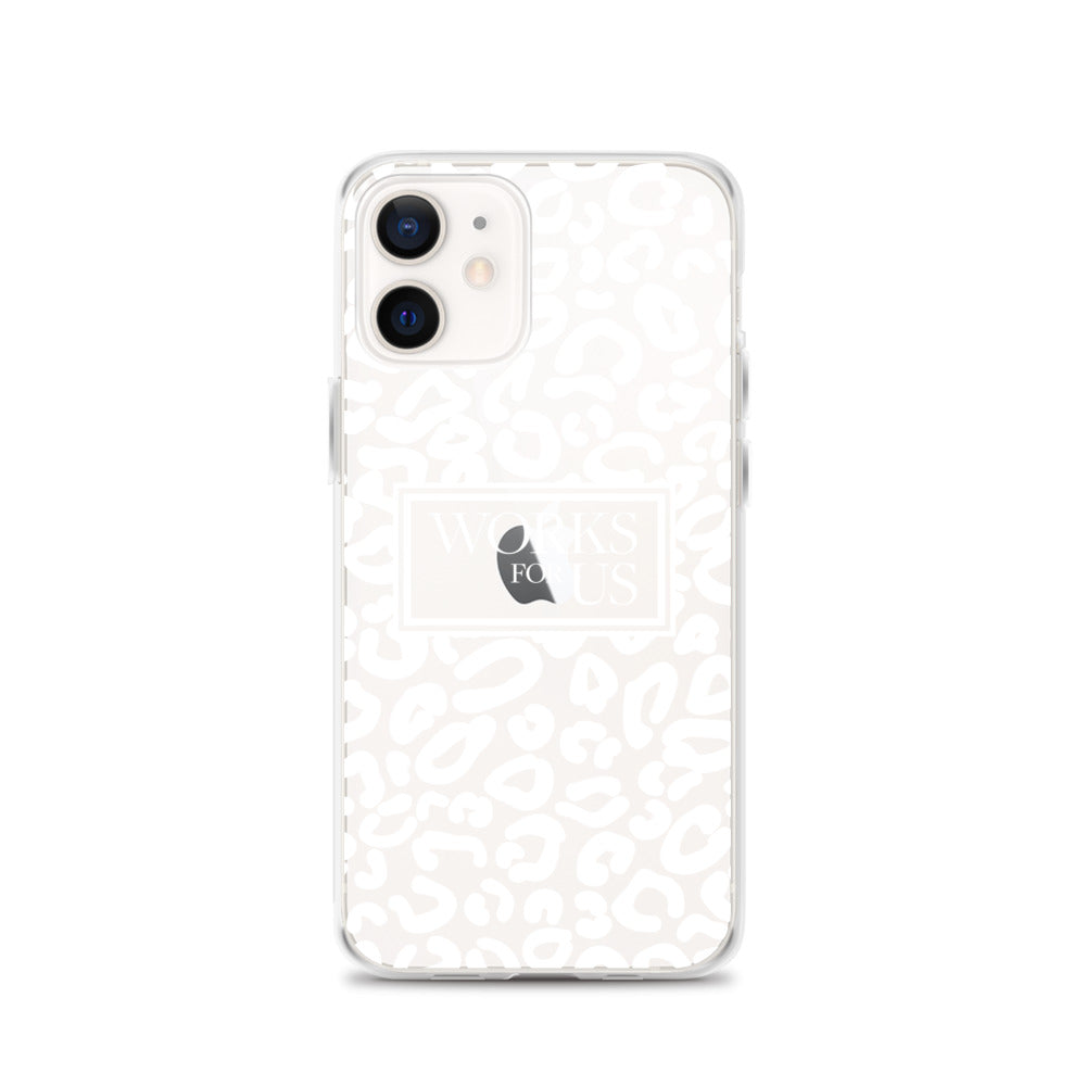White Leopard iPhone Case