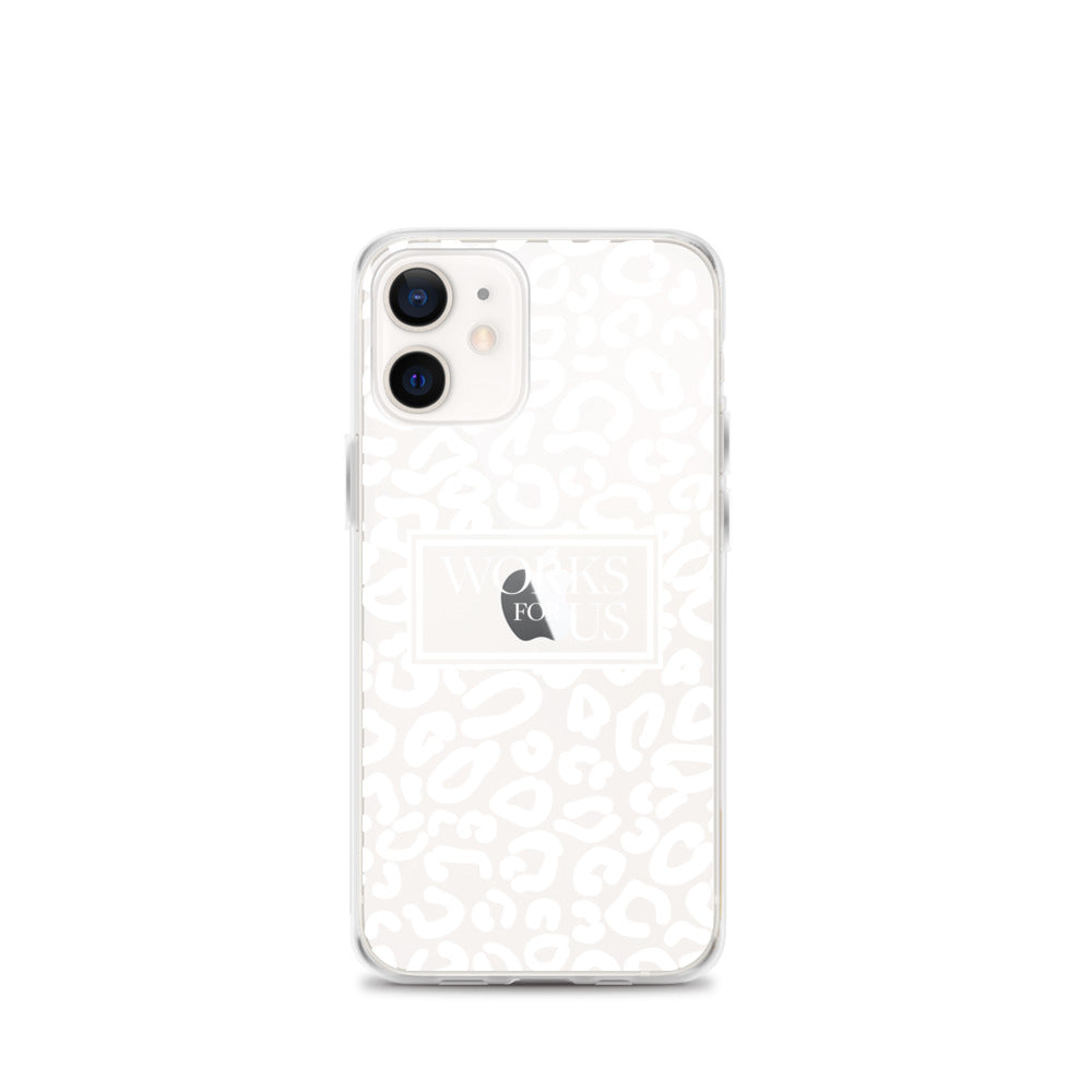 White Leopard iPhone Case