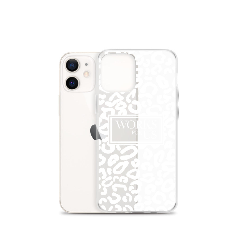 White Leopard iPhone Case
